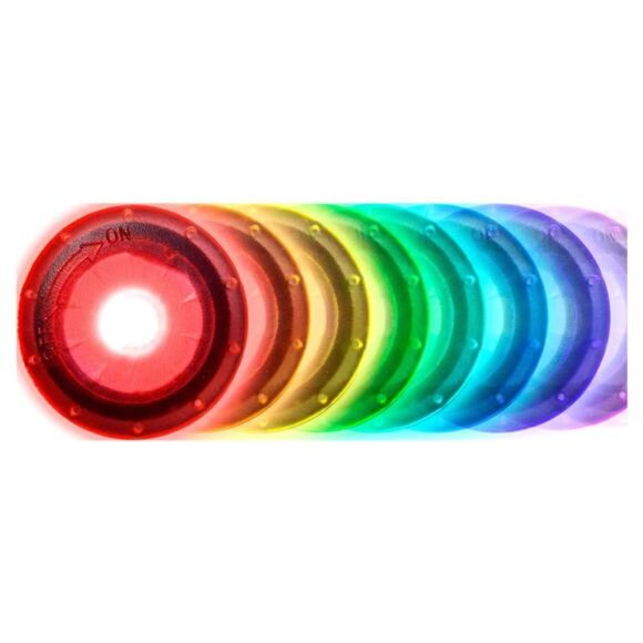 Color Morphing LED Bicycle Spoke Clip Lights, 2 Mini LED Lights - Picture 3 of 6